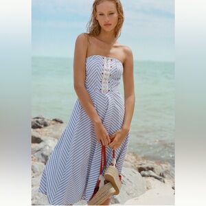 Maeve strapless a-line dress